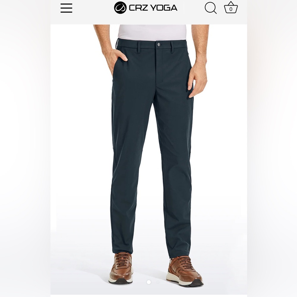 CRZ Yoga mens navy athleisure pants size 33